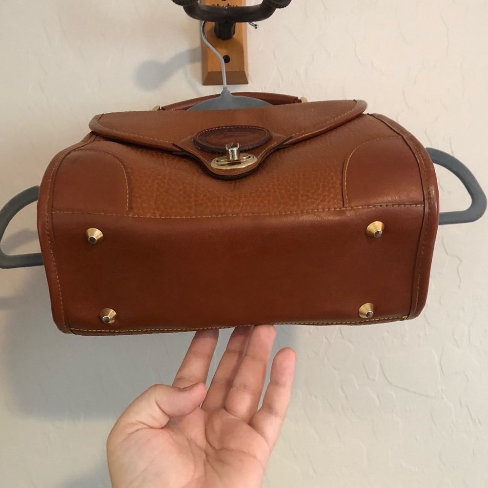 Dooney & Bourke Vintage All Weather Leather Duck Logo Hangbag
